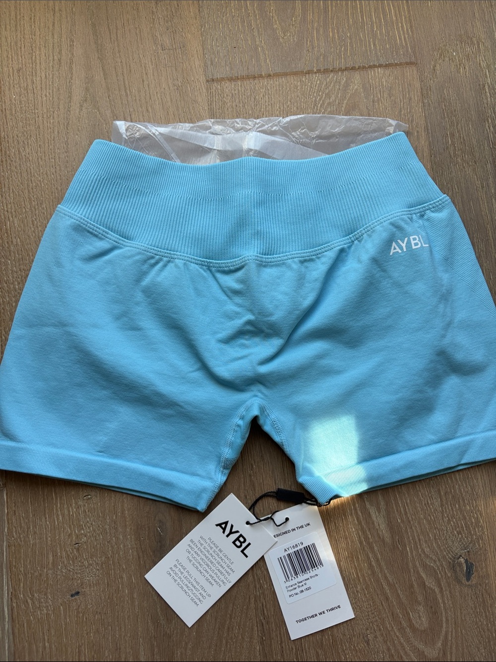 AYBL Light Blue Low-Waisted Athletic Shorts